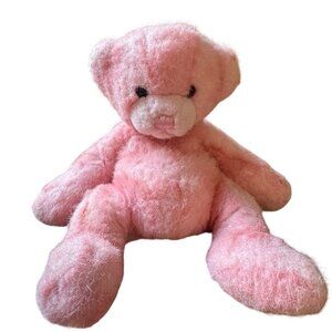 Vintage A&A SABLE Teddy Bear Frosted Pink Soft Realistic Fur 12in Plush Rare